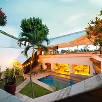 Terraza Casa Morelos al atardecer